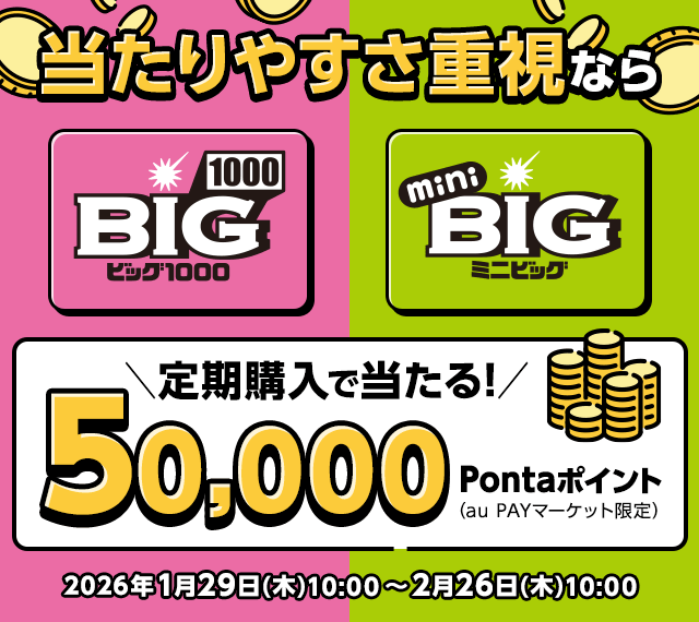 【8/25購入】majumaju様❇️専用ページ au PAY toto | スマホでBIG/toto/WINNERを購入