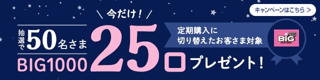BIG1000が25口もらえる定期切替キャンペーン！