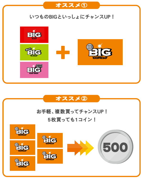 100円big オススメの買い方ページ